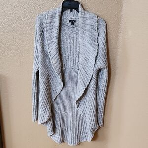 Apt. 9 Gray Asymmetric Cardigan Sweater Size L